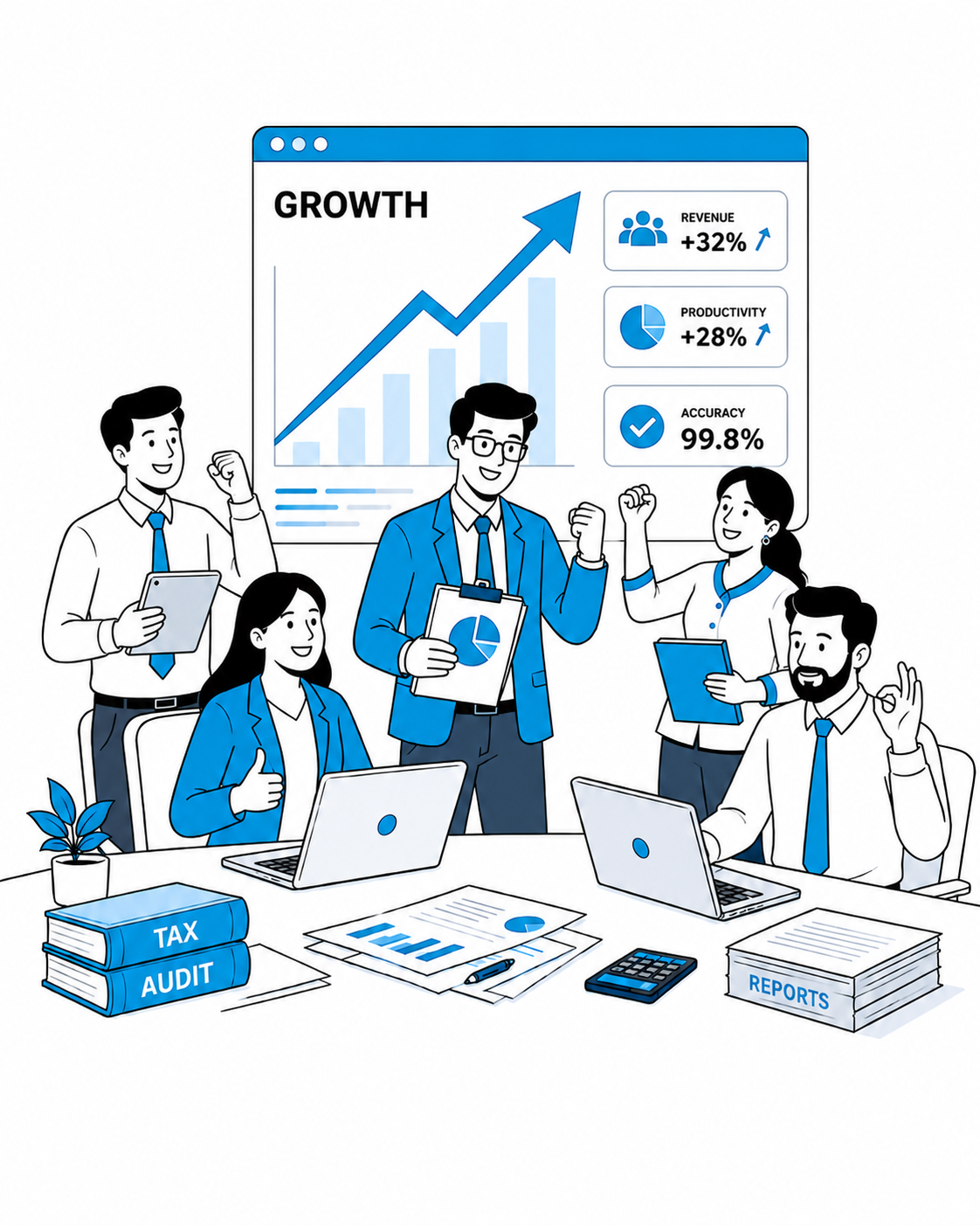 GST Abhilekh team impact illustration